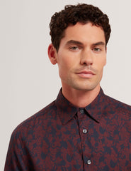 Men|Sale AKSELLE Dark Floral Print Woven Shirt - Ted Baker