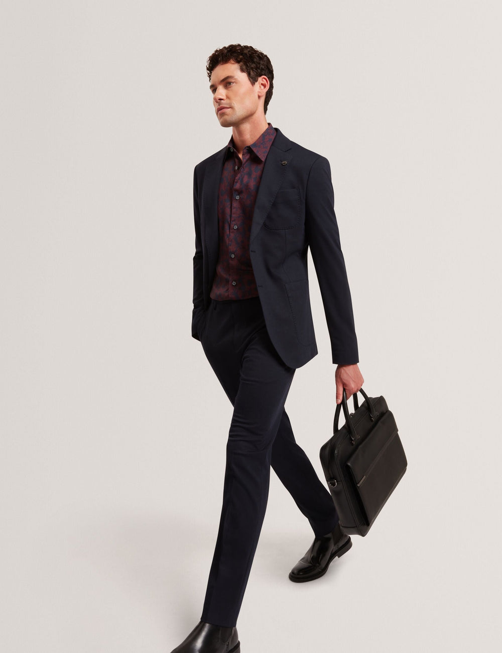 Men|Sale AKSELLE Dark Floral Print Woven Shirt - Ted Baker
