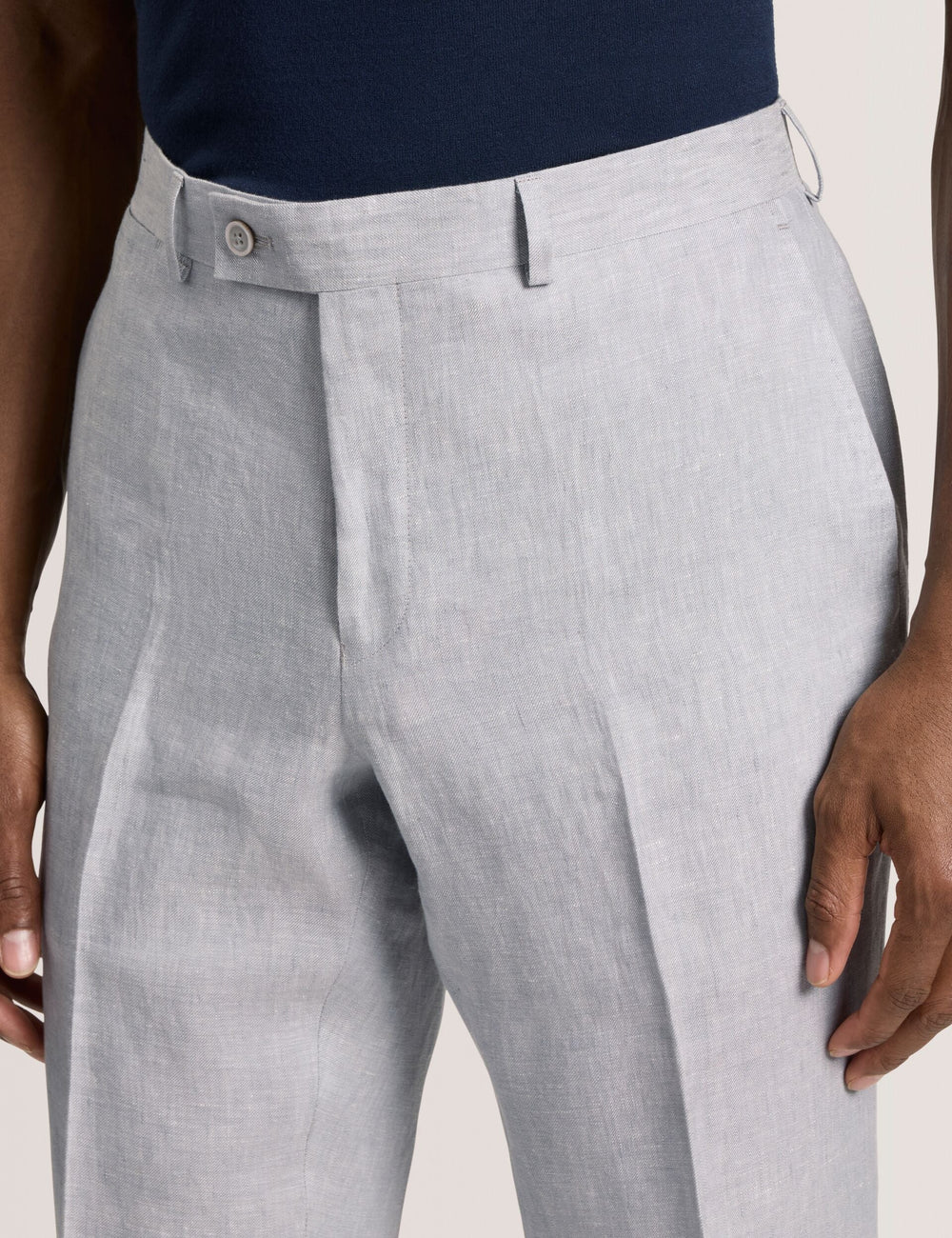 Men WINTER - Flat Front Linen Suit Pant - Ted Baker