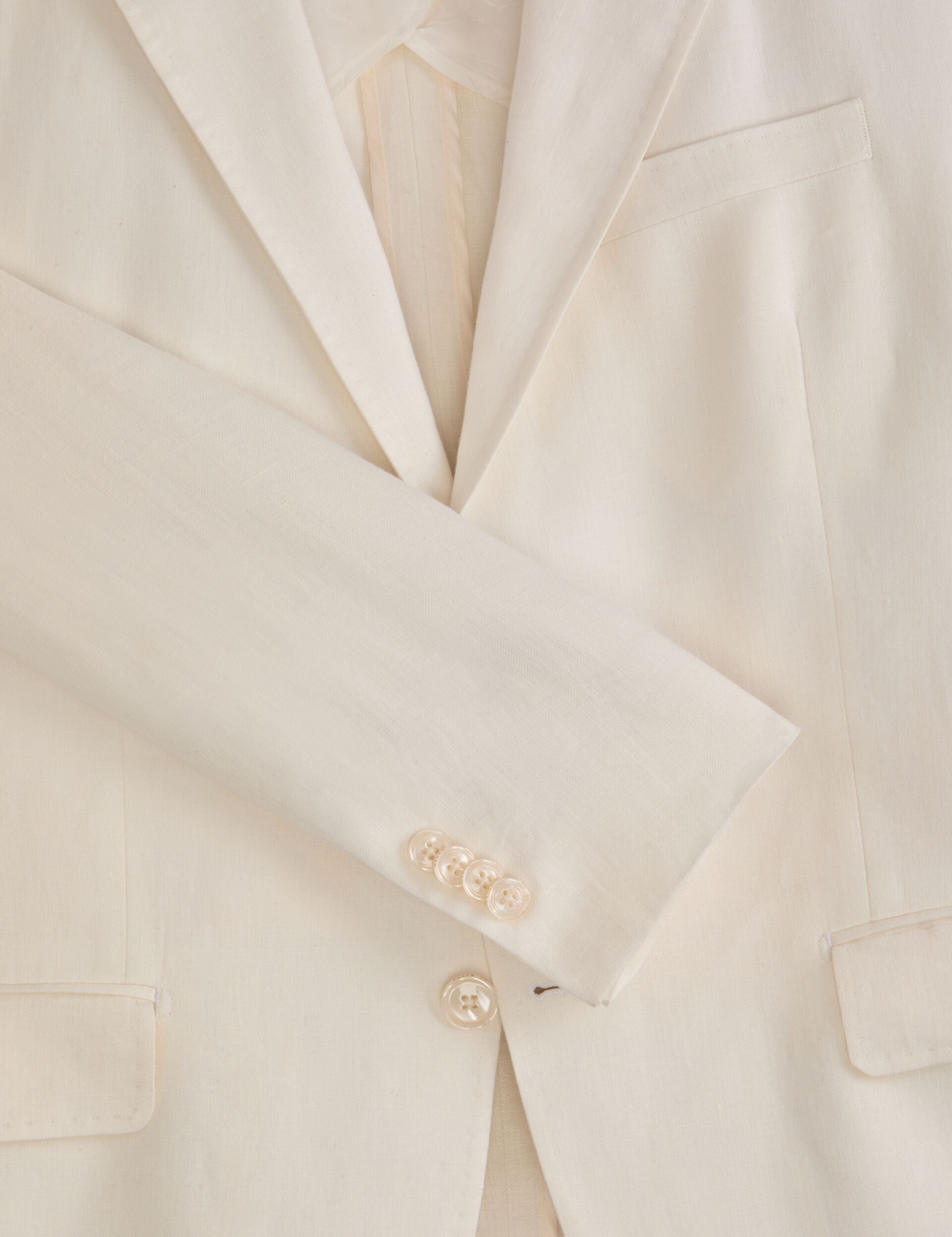 Men WINFRED - Single Breasted Two Button Notch Flat Front Linen Suit Jacket - Ted Baker