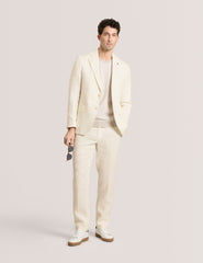 Men WINTER - Flat Front Linen Suit Pant - Ted Baker