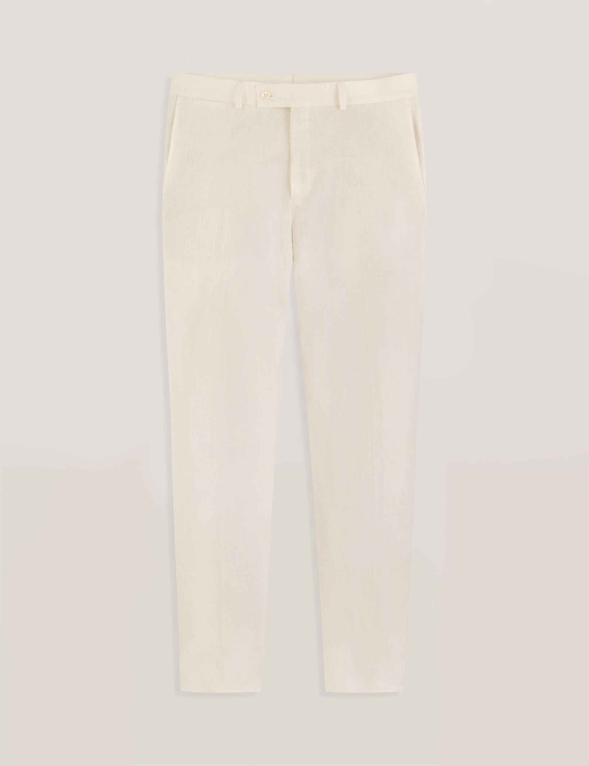 Men WINTER - Flat Front Linen Suit Pant - Ted Baker