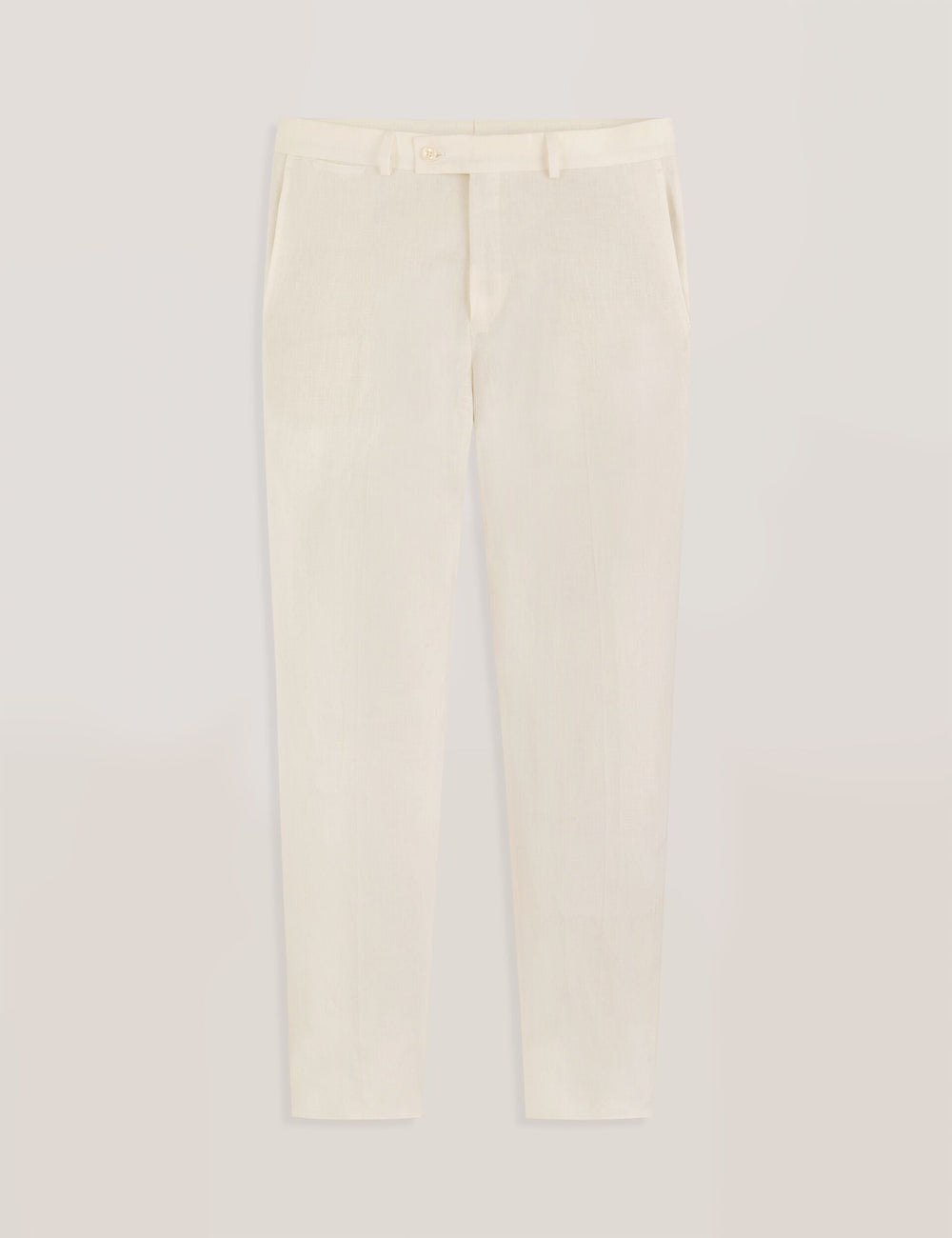 Men WINTER - Flat Front Linen Suit Pant - Ted Baker