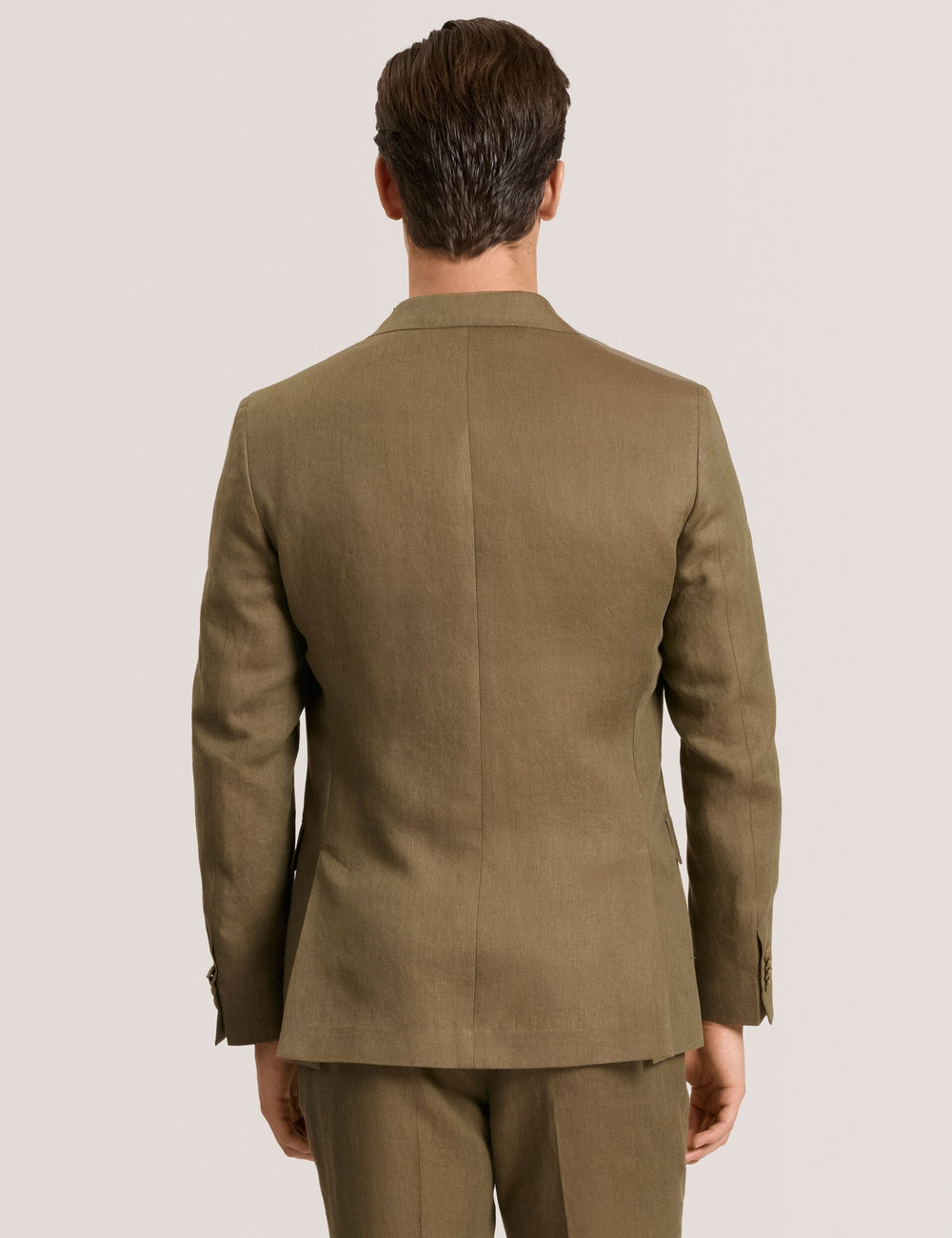 Men WINFRED - Single Breasted Two Button Notch Flat Front Linen Suit Jacket - Ted Baker