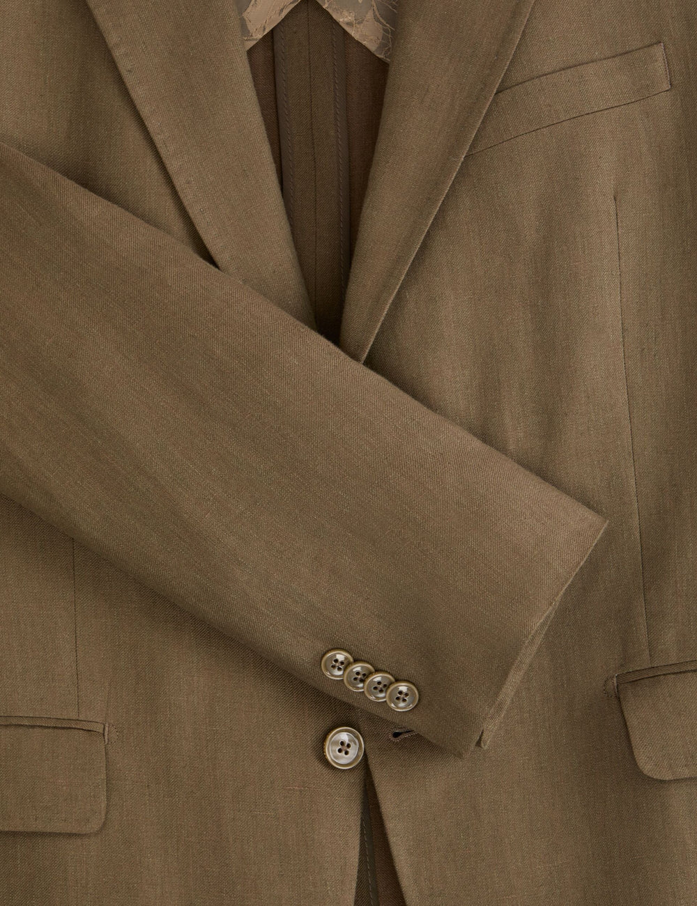 Men WINFRED - Single Breasted Two Button Notch Flat Front Linen Suit Jacket - Ted Baker
