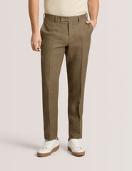 Men WINTER - Flat Front Linen Suit Pant - Ted Baker