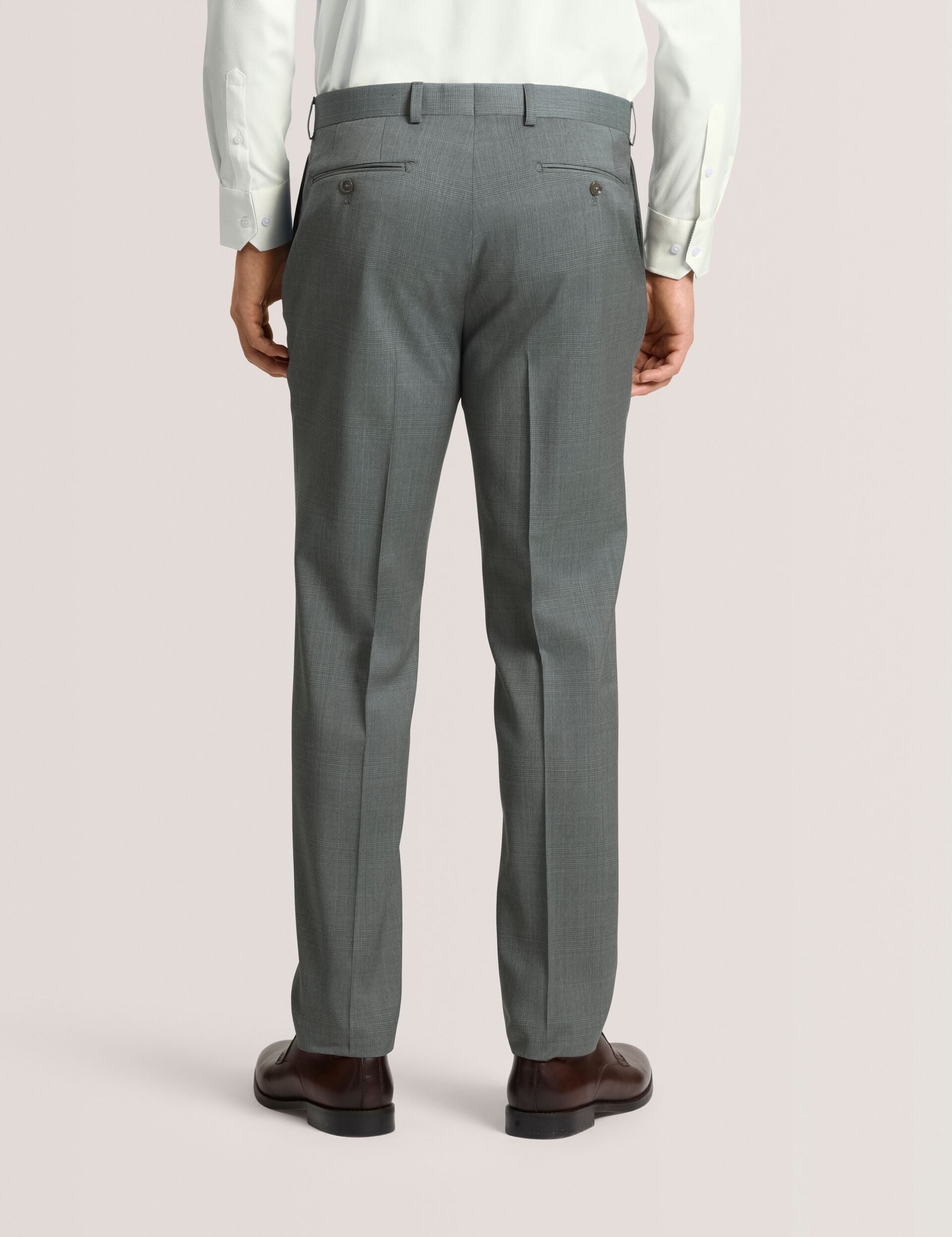 Men WINTER - Flat Front Plaid Suit Pant - Ted Baker