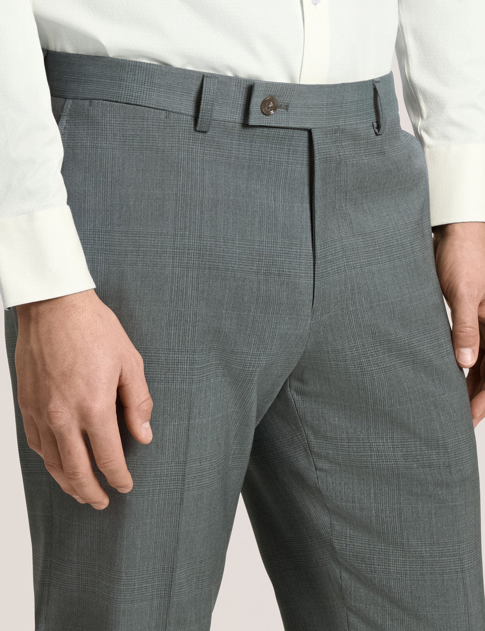 Men WINTER - Flat Front Plaid Suit Pant - Ted Baker