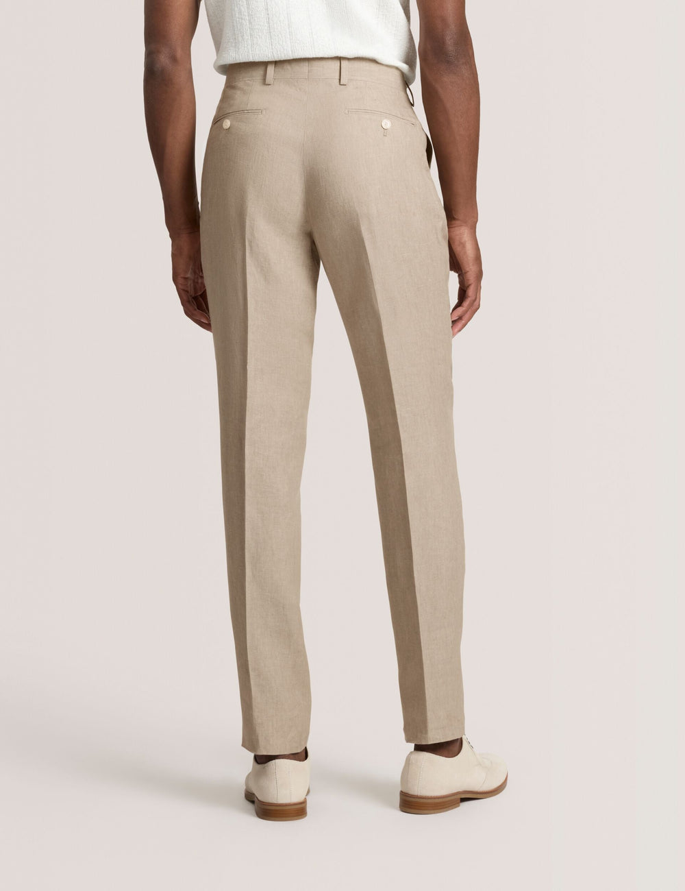 Men WINTER - Flat Front Linen Suit Pant - Ted Baker