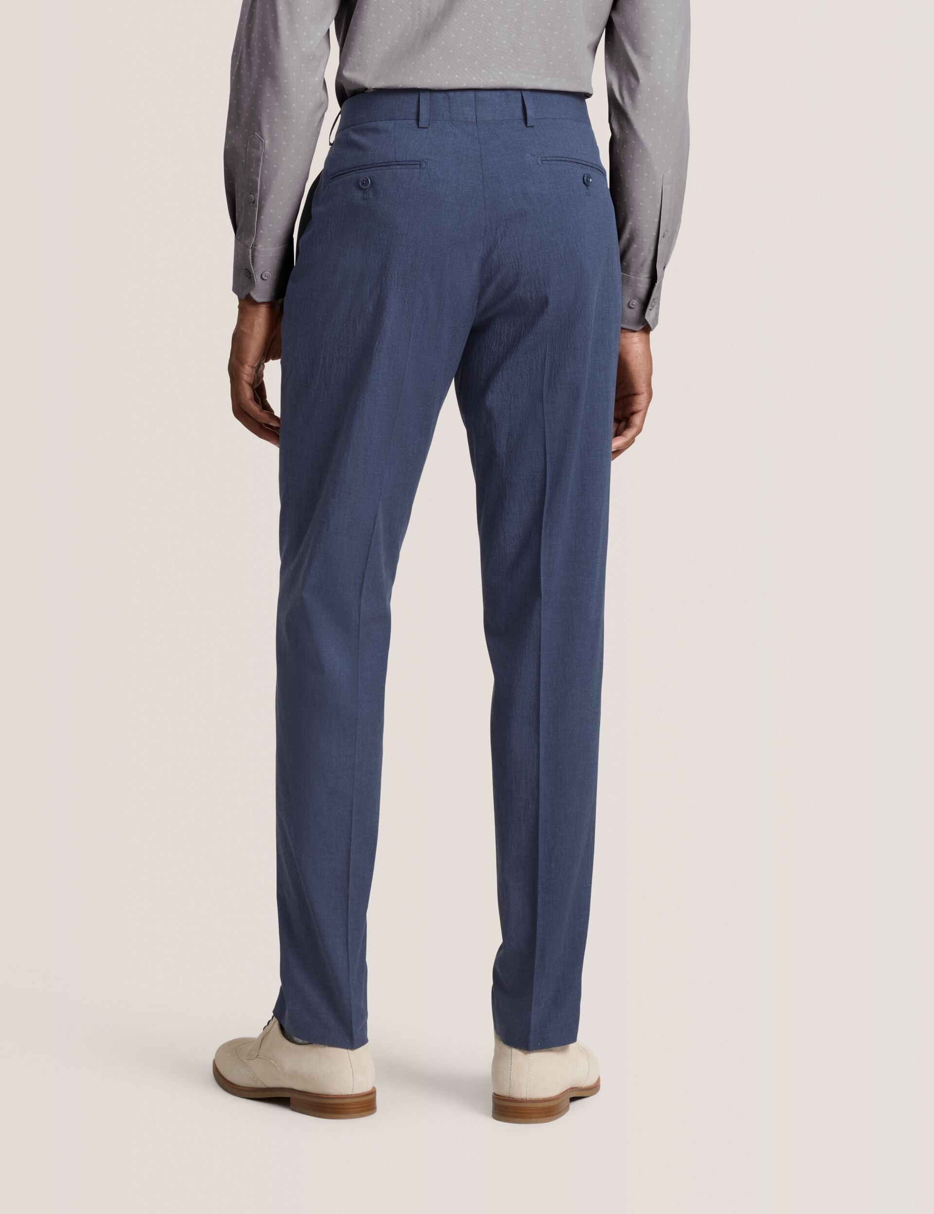 Men WINTER - Flat Front Seersucker Suit Pant - Ted Baker