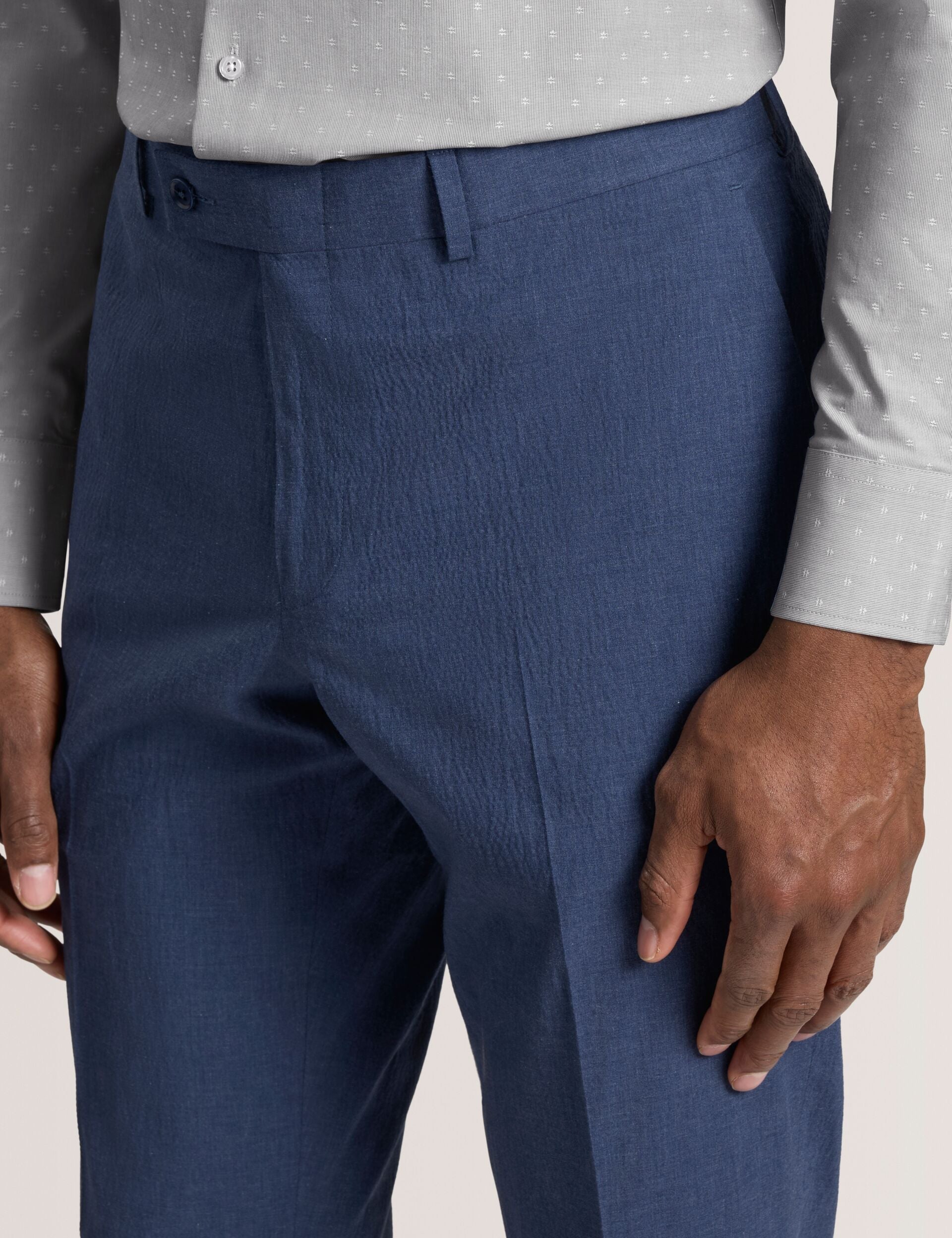 Men WINTER - Flat Front Seersucker Suit Pant - Ted Baker