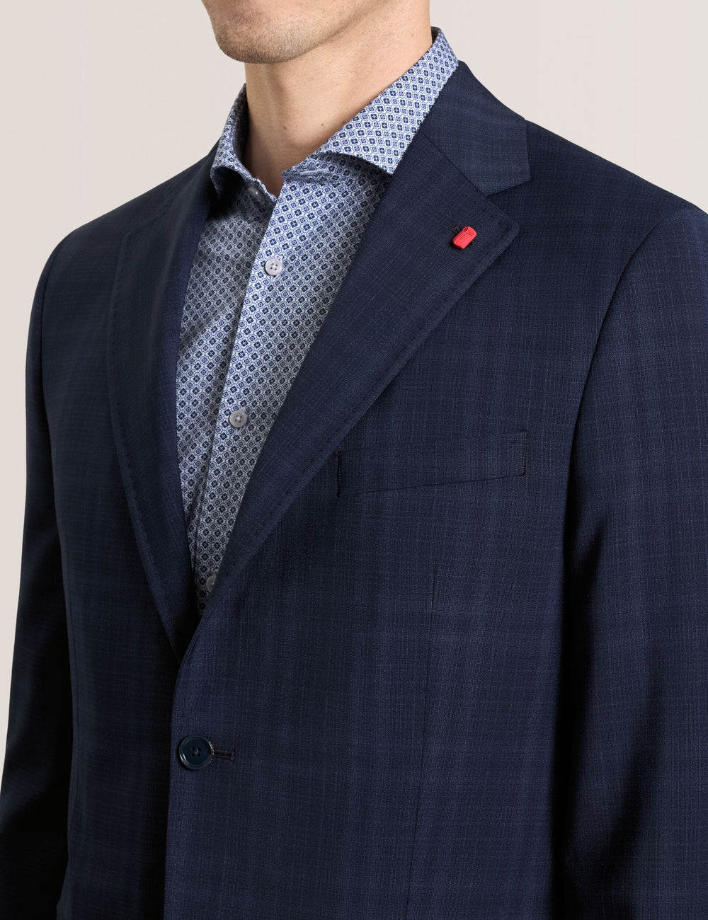 Men WRIGHT - Single Breasted Two Button Notch Flat Front Plaid Jacket - Ted Baker