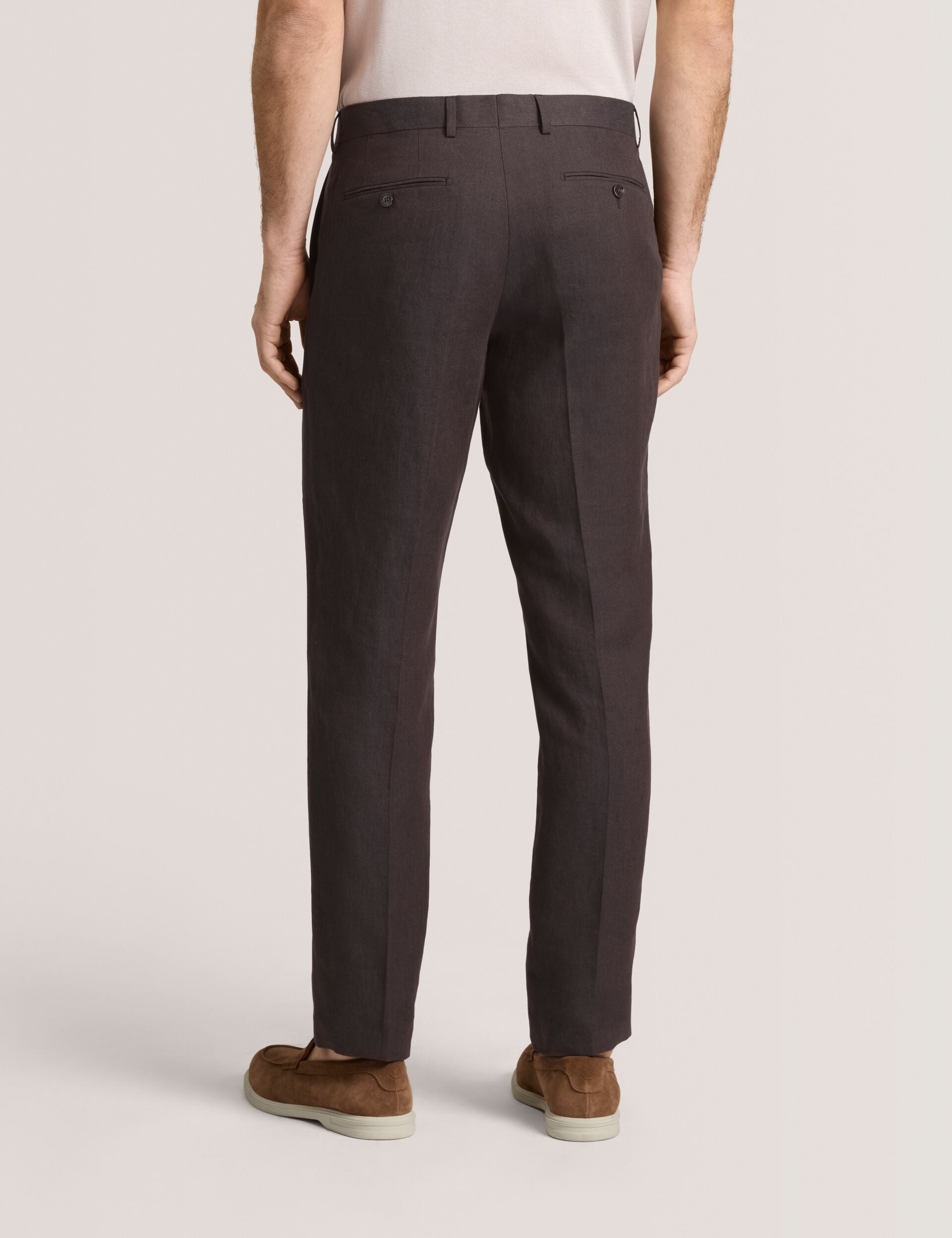 Men WINTER - Flat Front Linen Suit Pant - Ted Baker