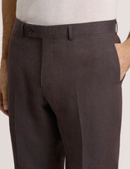 Men WINTER - Flat Front Linen Suit Pant - Ted Baker