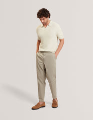 Men AINDREA Stitched Rib Open Neck Polo Shirt - Ted Baker