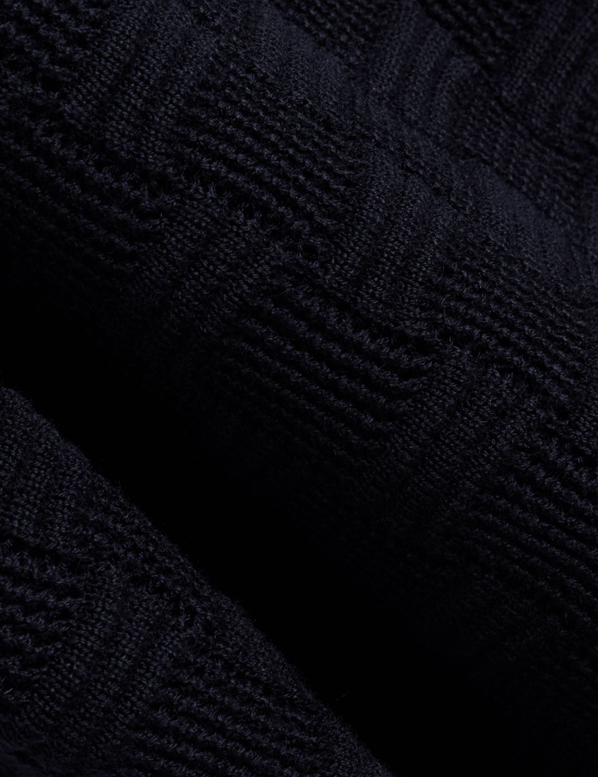 Men OSAKA Basket Texture Silk Blend Long Sleeve Polo - Ted Baker