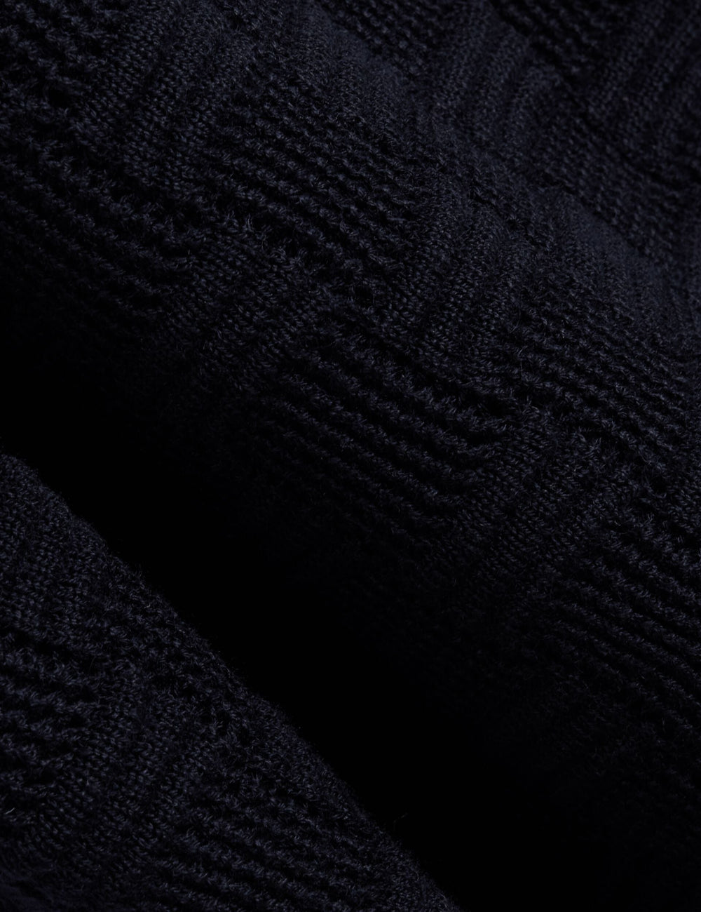Men OSAKA Basket Texture Silk Blend Long Sleeve Polo - Ted Baker