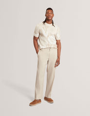 Men BARYN Jacquard Botanical Wool Blend T-Shirt - Ted Baker