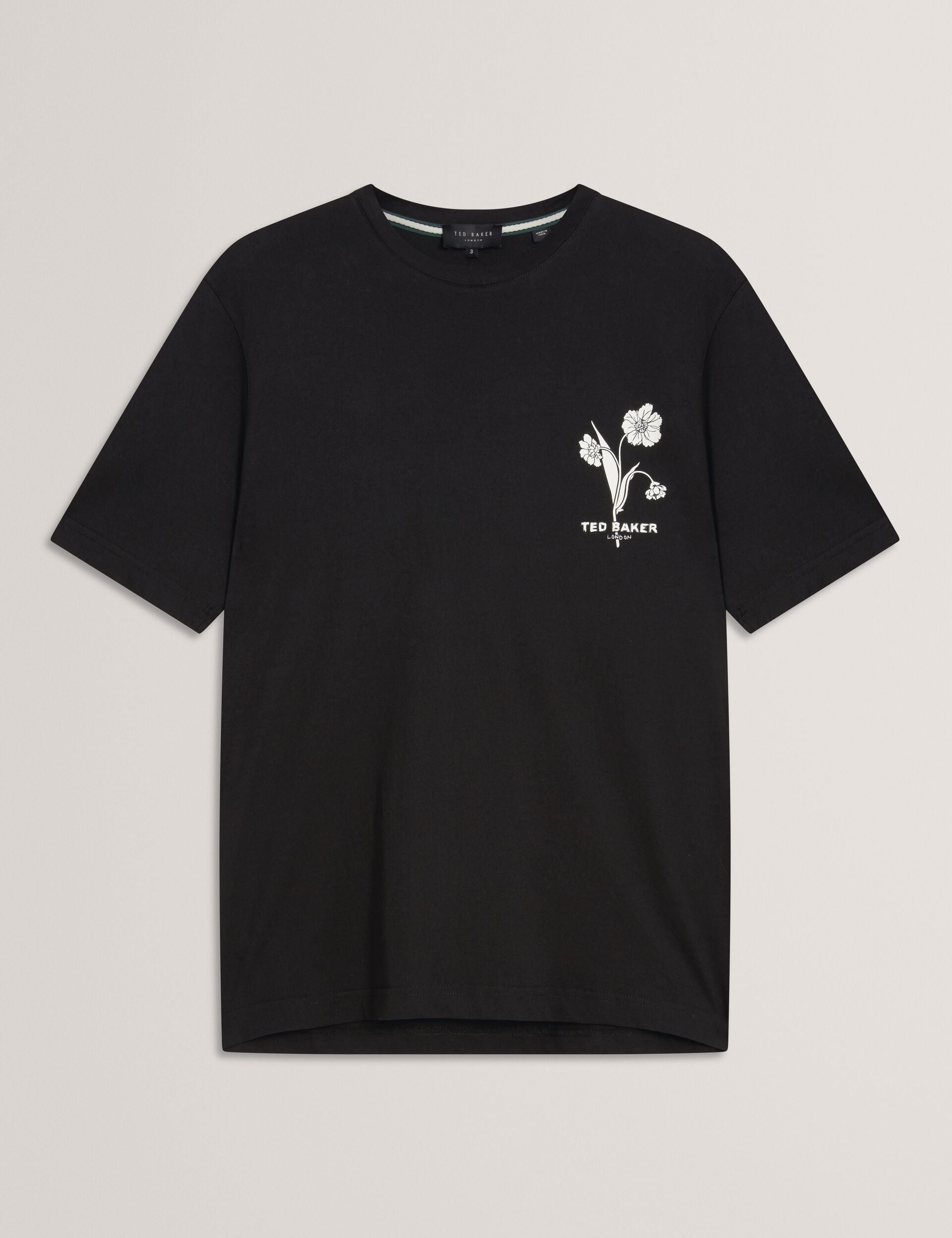 Men CAHEL Floral Logo Graphic Cotton T-Shirt - Ted Baker