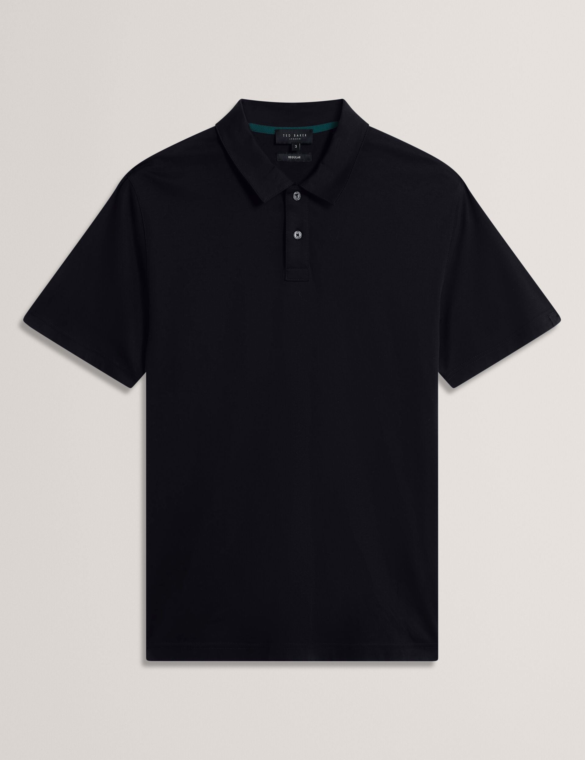 Men CONNYR Textured Knit Button-Through Polo Shirt - Ted Baker