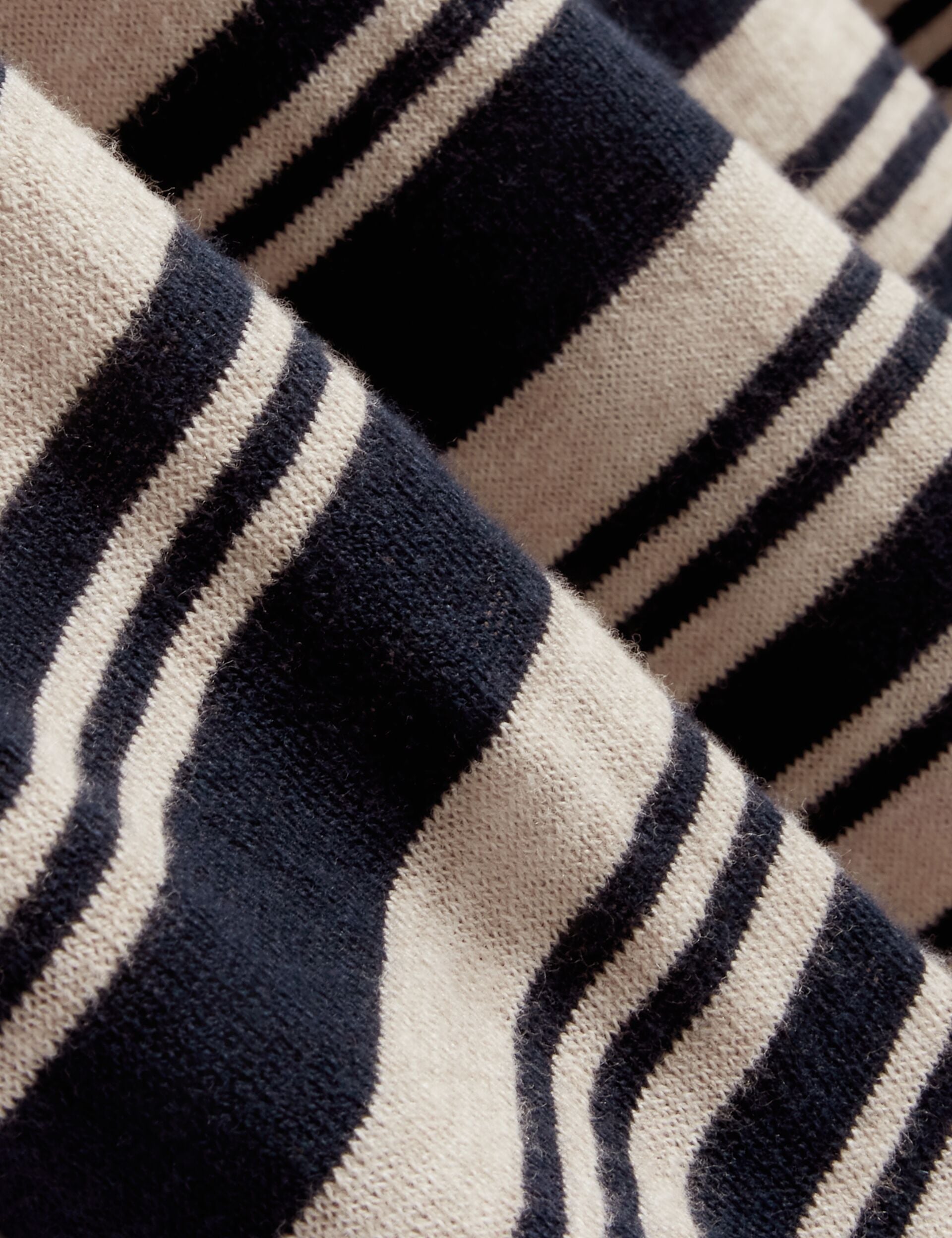 Men BRODI Striped Linen Blend Knitted Polo Shirt - Ted Baker