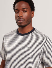 Men|Sale VEXRIN Textural Stripe Crew Neck Cotton T-Shirt - Ted Baker