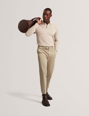 Men|Sale GATEN Branded Texture Long Sleeve Polo - Ted Baker