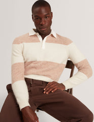 Men|Sale SOLARAN Alpaca Wool Block Stripe Rugby Shirt - Ted Baker