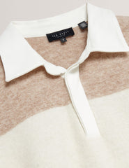 Men|Sale SOLARAN Alpaca Wool Block Stripe Rugby Shirt - Ted Baker