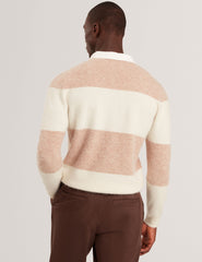 Men|Sale SOLARAN Alpaca Wool Block Stripe Rugby Shirt - Ted Baker