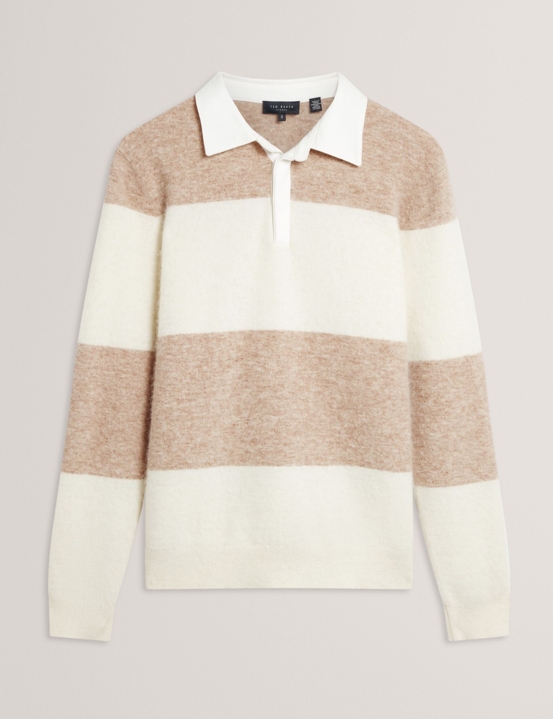 Men|Sale SOLARAN Alpaca Wool Block Stripe Rugby Shirt - Ted Baker