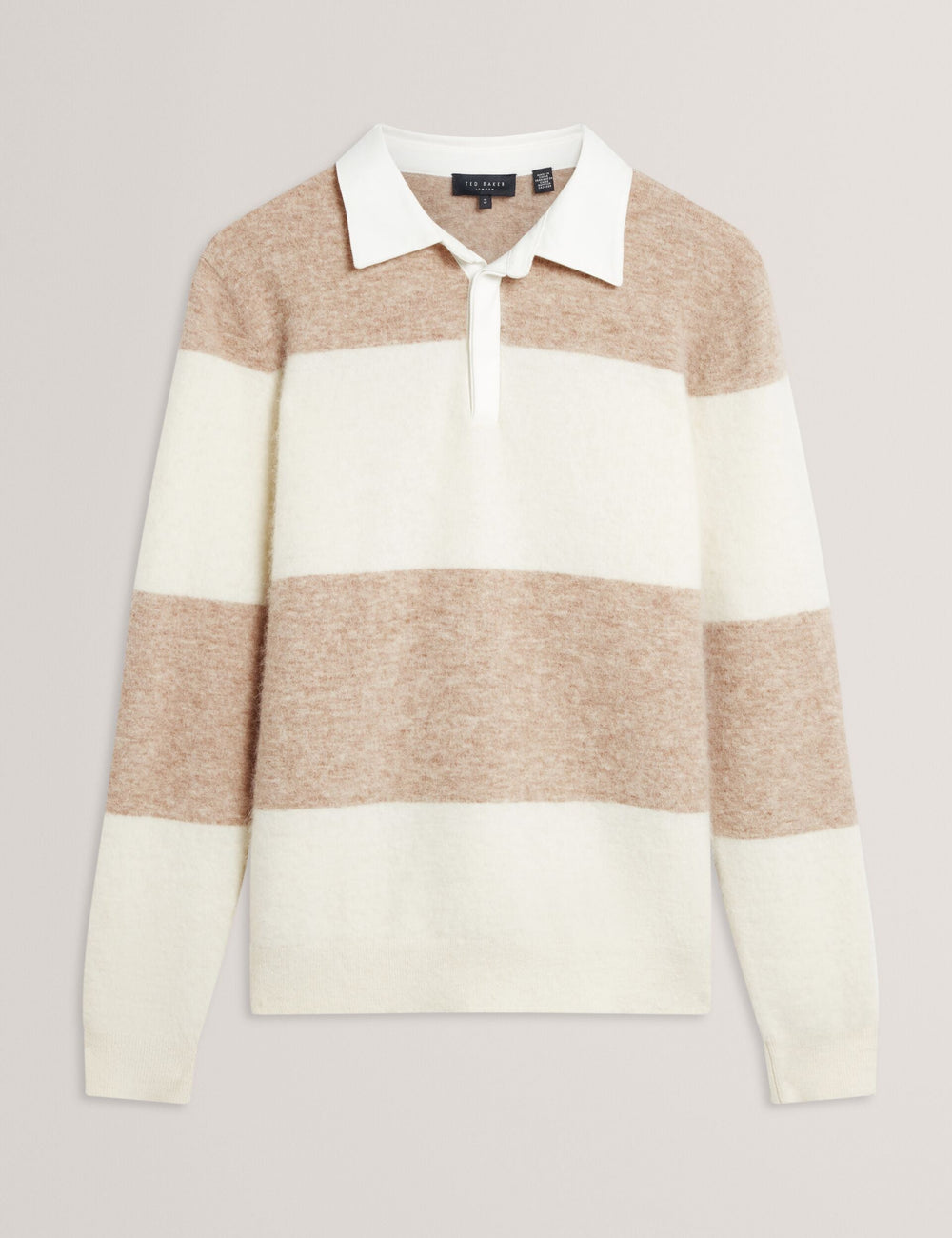 Men|Sale SOLARAN Alpaca Wool Block Stripe Rugby Shirt - Ted Baker