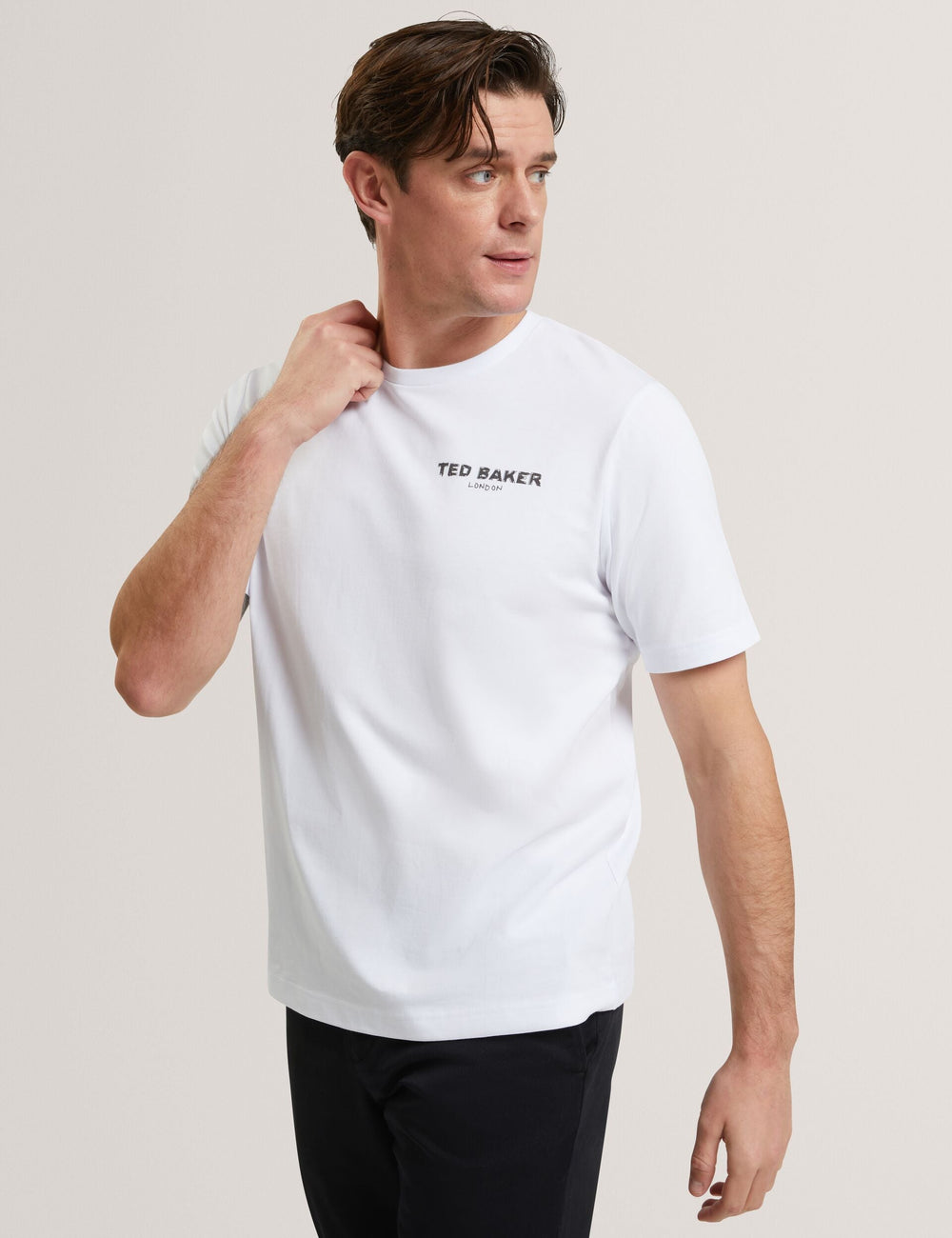 Men RAMOSS Flamingo Back Graphic Cotton T-Shirt - Ted Baker