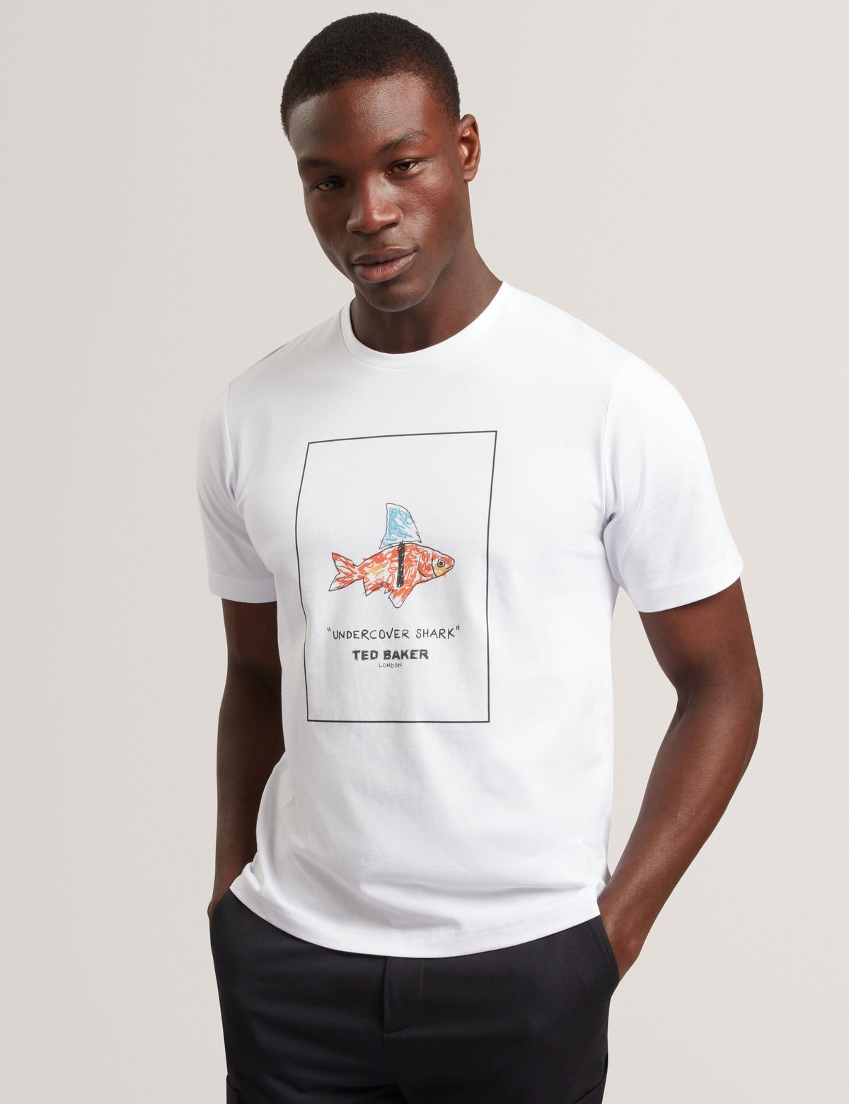 Men LUCU Goldfish Graphic Pure Cotton T-Shirt - Ted Baker
