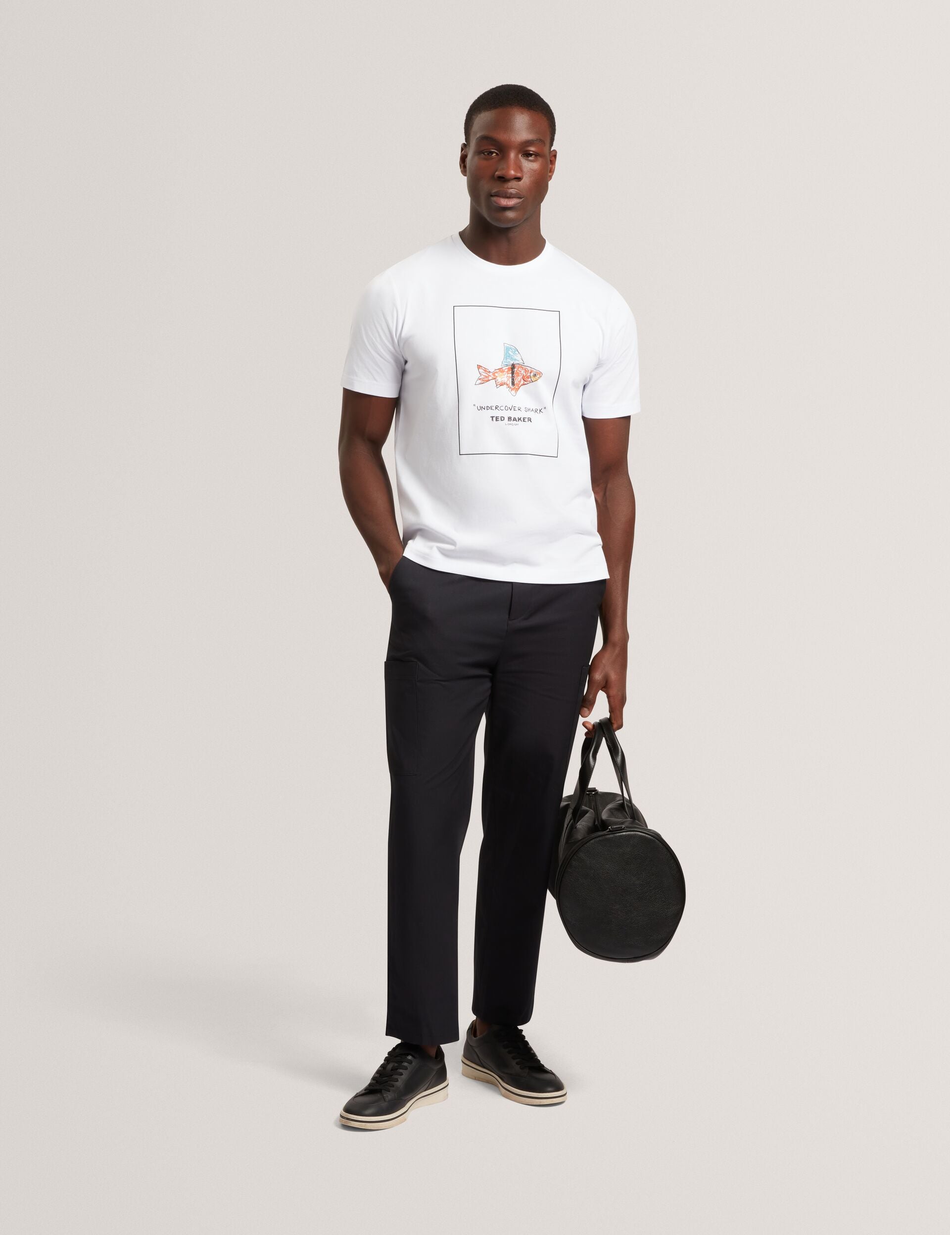 Men LUCU Goldfish Graphic Pure Cotton T-Shirt - Ted Baker