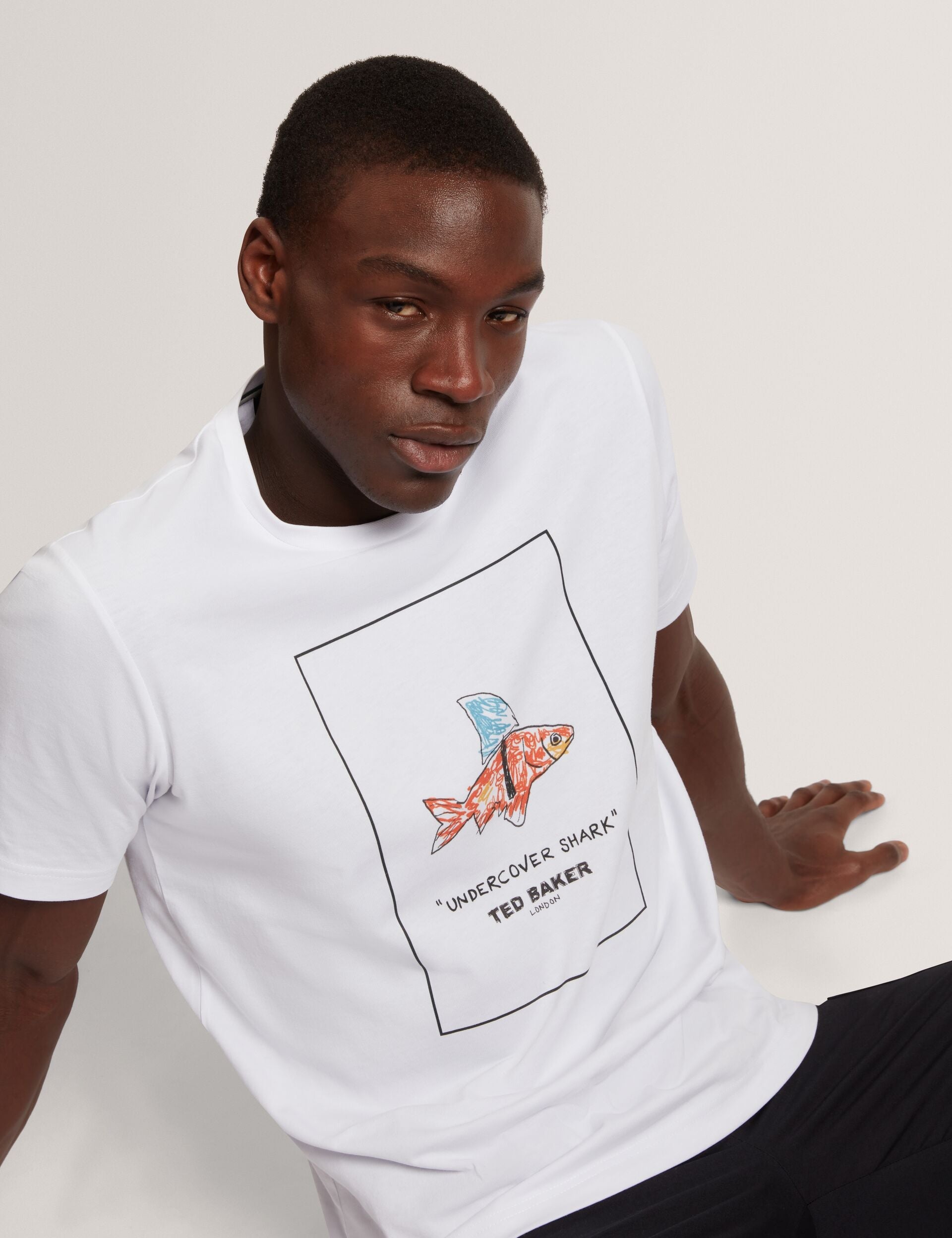 Men LUCU Goldfish Graphic Pure Cotton T-Shirt - Ted Baker
