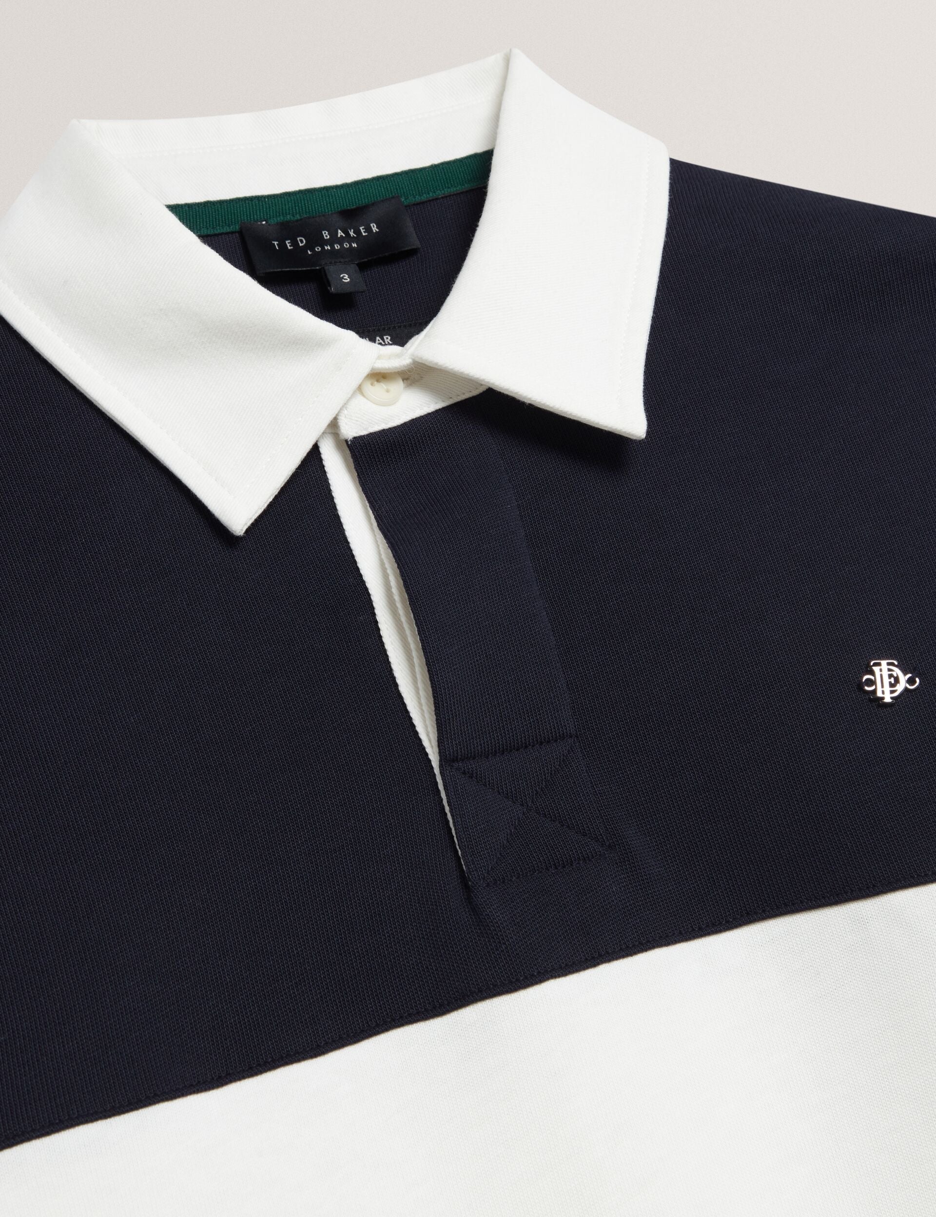Men|Sale TRAVISS Block Stripe Jersey Cotton Rugby Shirt - Ted Baker