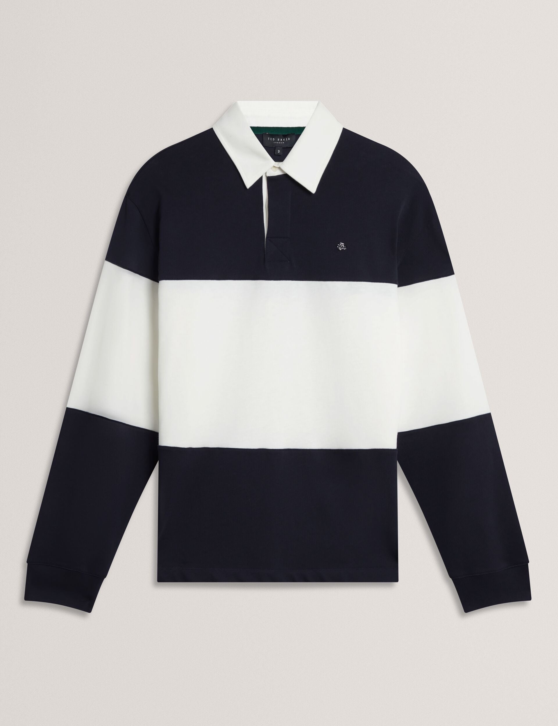 Men|Sale TRAVISS Block Stripe Jersey Cotton Rugby Shirt - Ted Baker