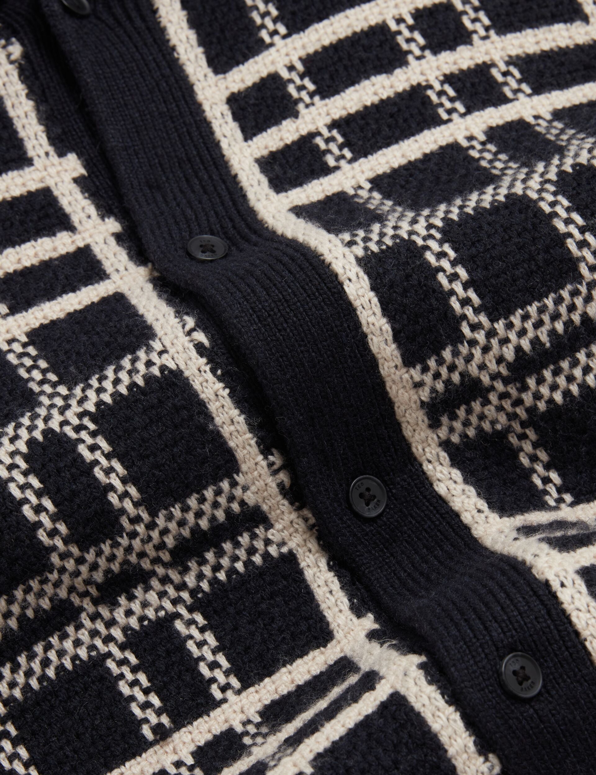 Men|Sale JOVIEN Check Print Button-Through Knit Polo - Ted Baker