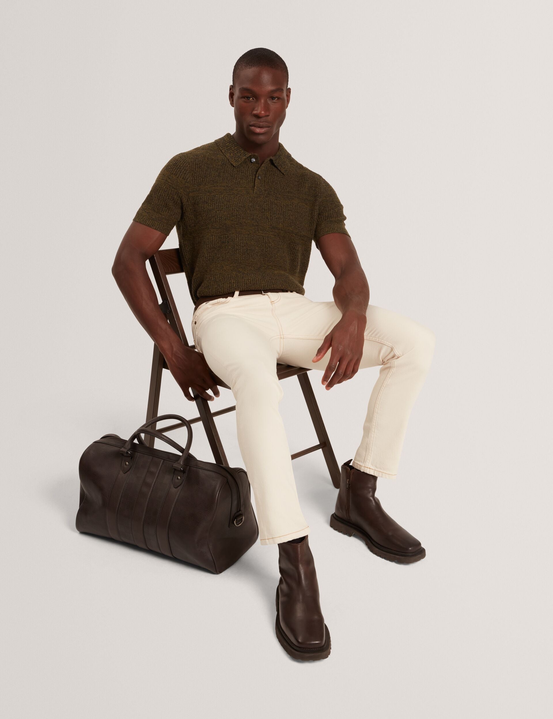 Men|Sale MAVIK - Short Sleeve Twist Stitch Detail Polo - Ted Baker