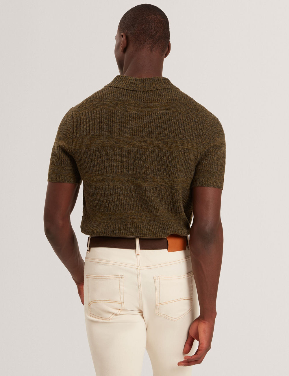 Men|Sale MAVIK - Short Sleeve Twist Stitch Detail Polo - Ted Baker