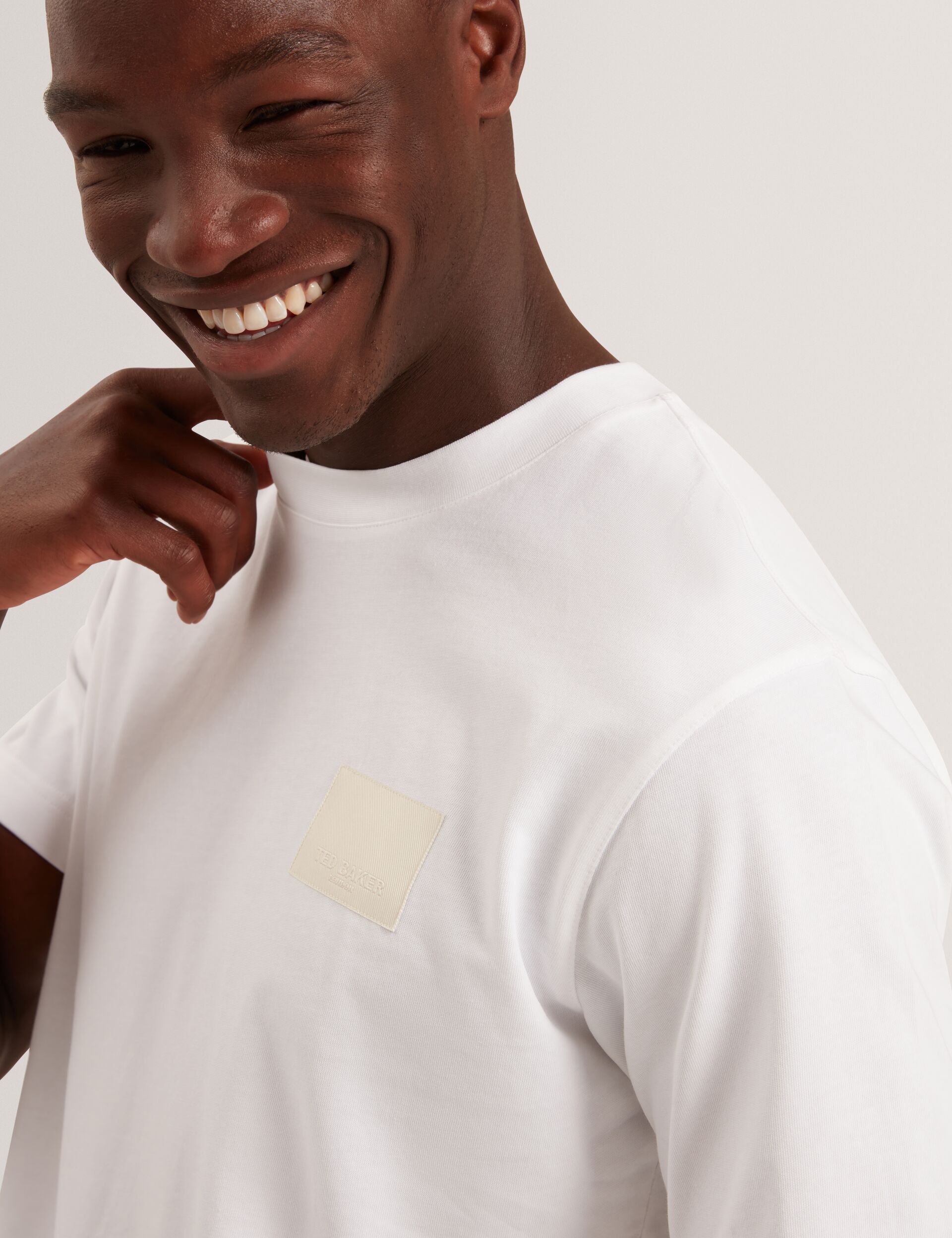 Men LUCKA - TB Branded Heavy Weight T-Shirt - Ted Baker