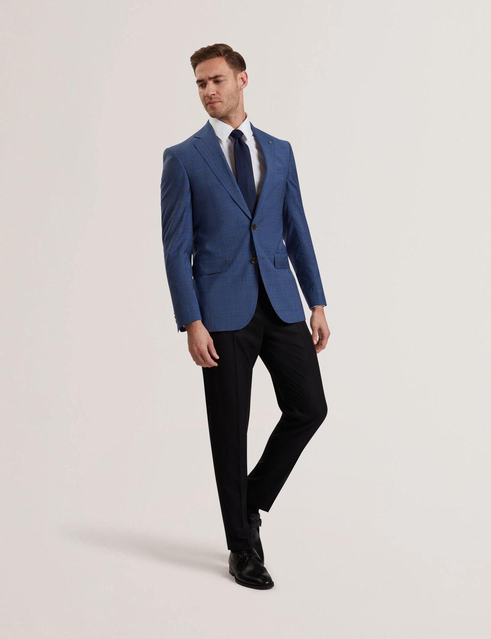 Men JAY - Textured Woven Wool Suit Jacket - Ted Baker