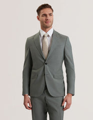 Men ROGERLY - Slim Fit Sage Green Wool Suit Jacket - Ted Baker