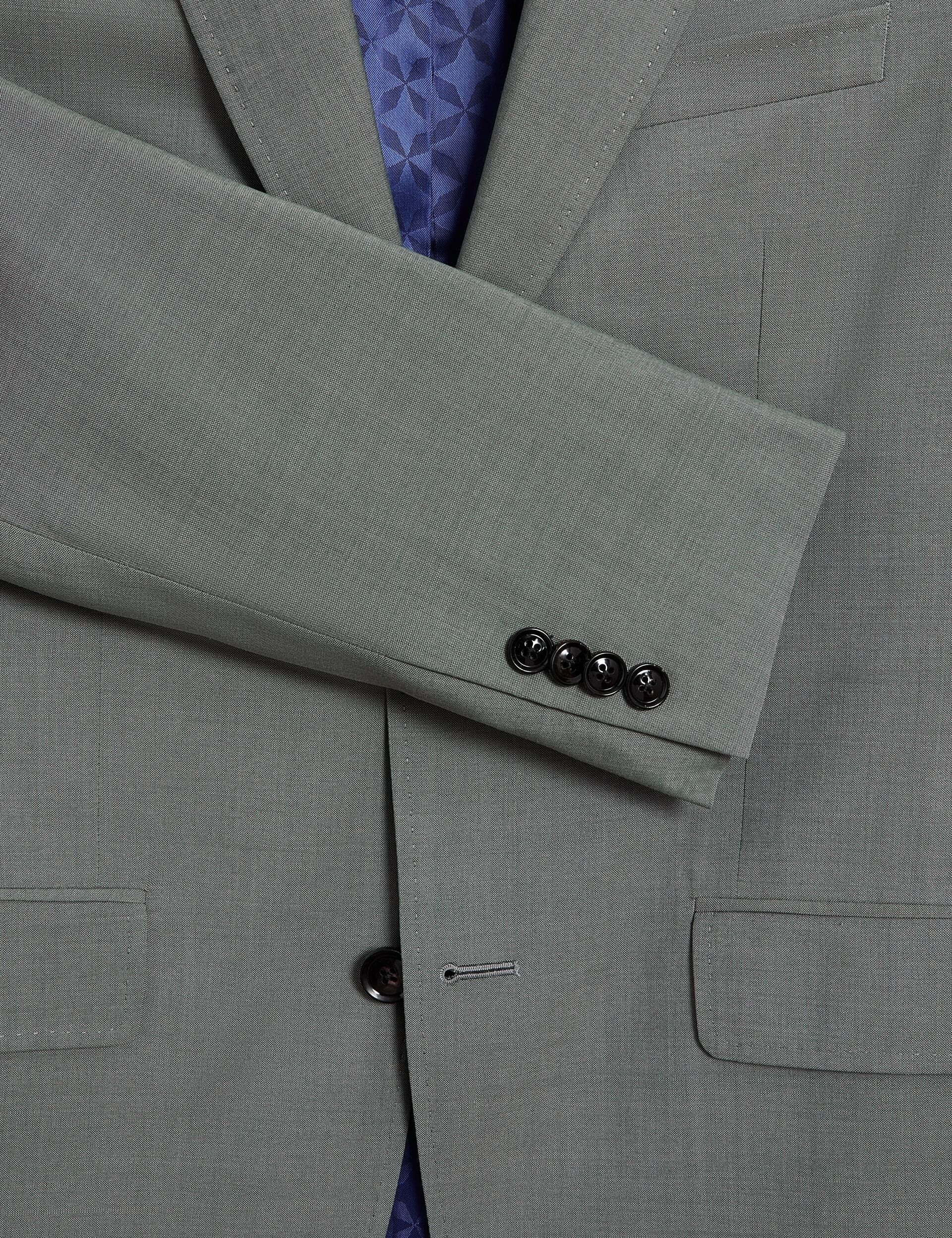 Men ROGERLY - Slim Fit Sage Green Wool Suit Jacket - Ted Baker