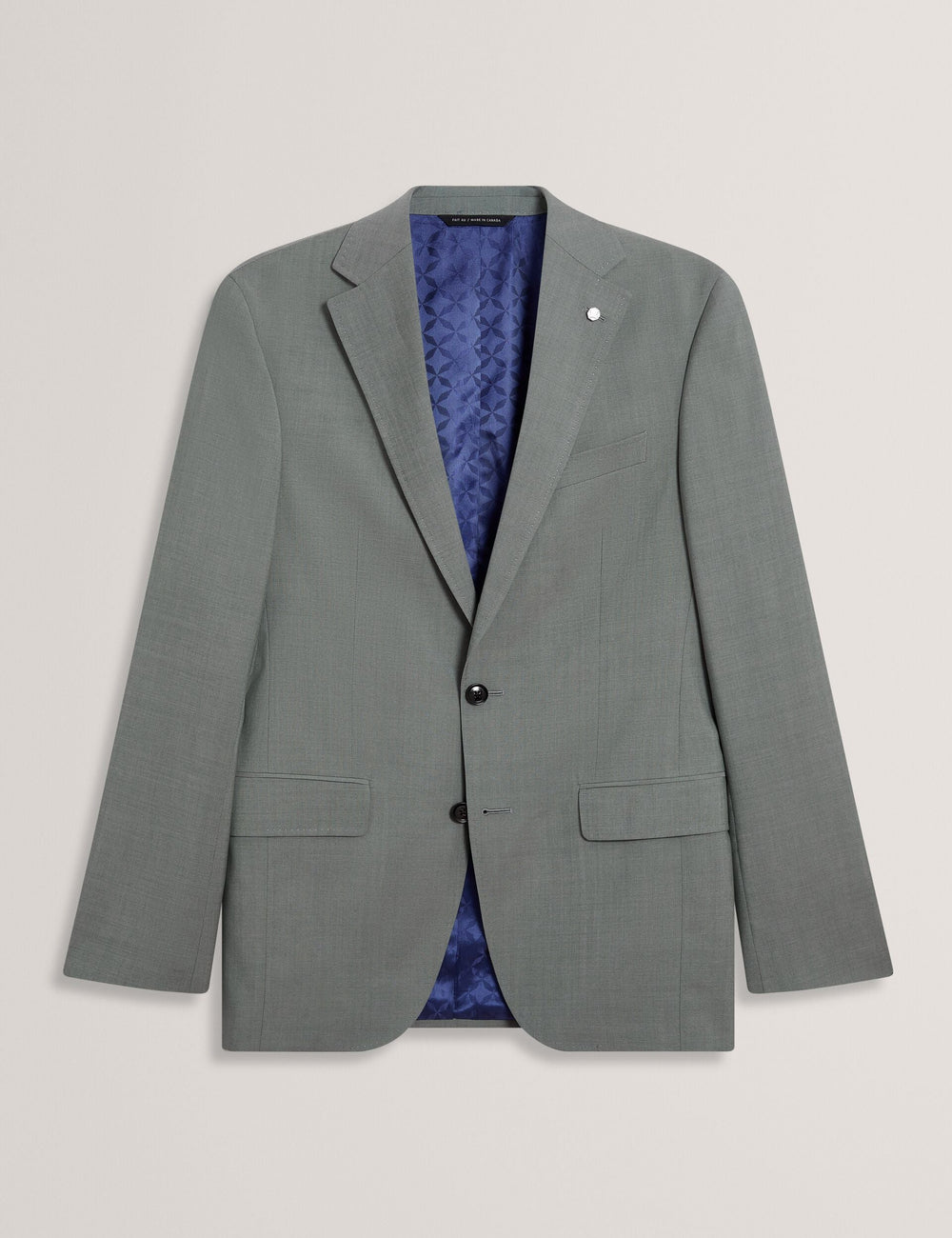 Men ROGERLY - Slim Fit Sage Green Wool Suit Jacket - Ted Baker