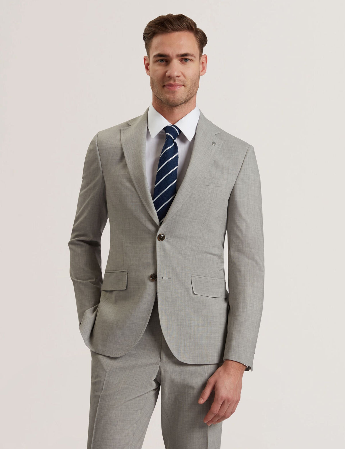 Men RALPHS - Tailored Fit Sharkskin Wool Suit Jacket - Ted Baker
