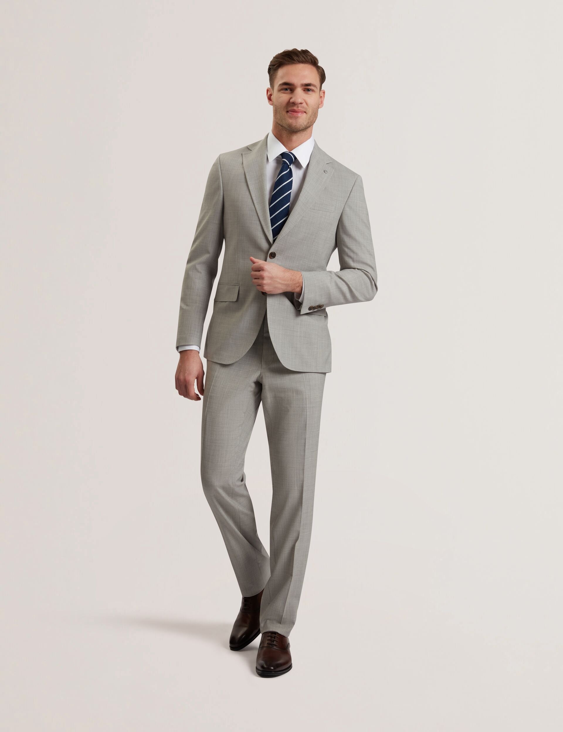Men RALPHS - Tailored Fit Sharkskin Wool Suit Jacket - Ted Baker
