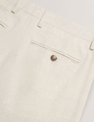 Men GIVRANT Tailored Linen Blend Slim Fit Pants - Ted Baker