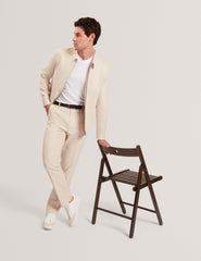 Men GIVRANT Tailored Linen Blend Slim Fit Pants - Ted Baker